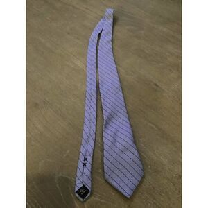 Kenneth Cole Reaction Men's Crossline Slim Plaid Embroidered Tie Blue One Size